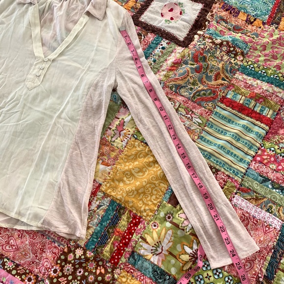 ANTHROPOLOGIE Postmark Jamison Henley Top Sz Small - Picture 15 of 15